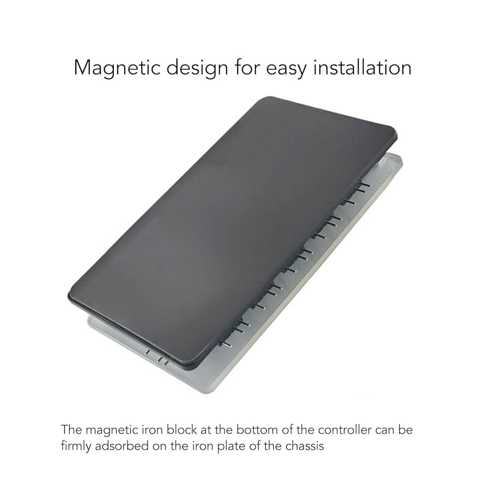 10 Way ARGB PWM 팬 허브, 전원 공급 장치가 있는 2 in 1 케이스 자기 설계, RGB 4핀 팬용 - 상세 이미지 3