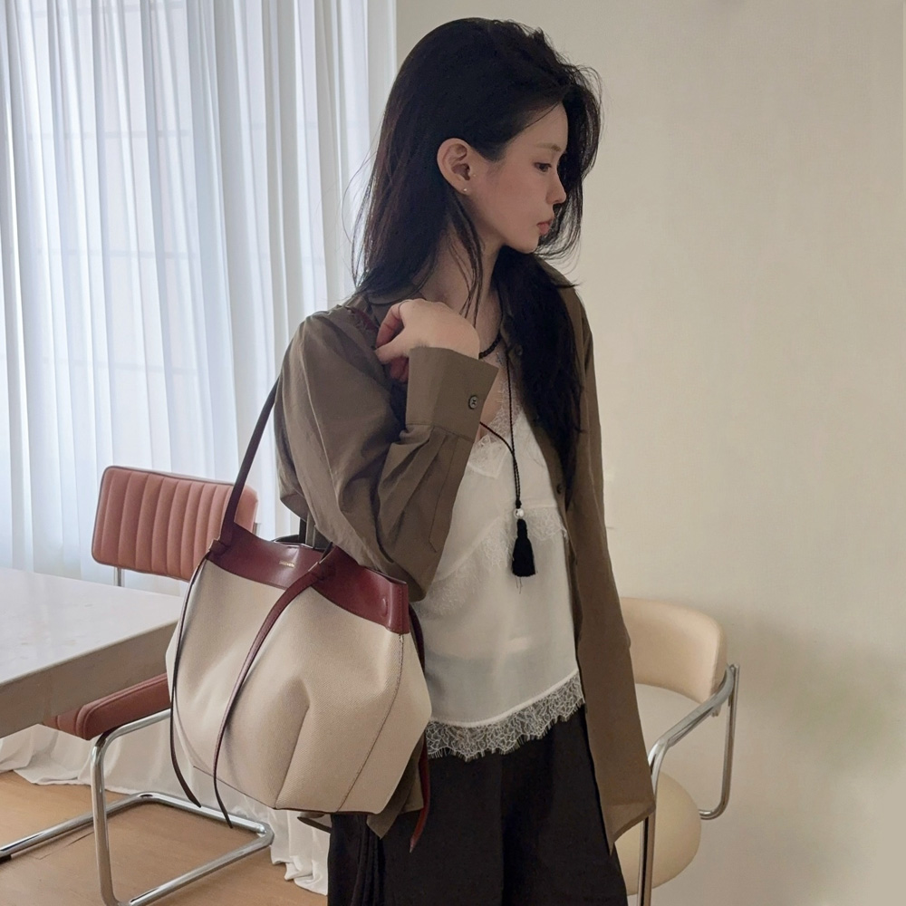 [찰스앤키스] XL 칼라 캔버스 토트백 CK2-30671782-2 - 상세 이미지 2