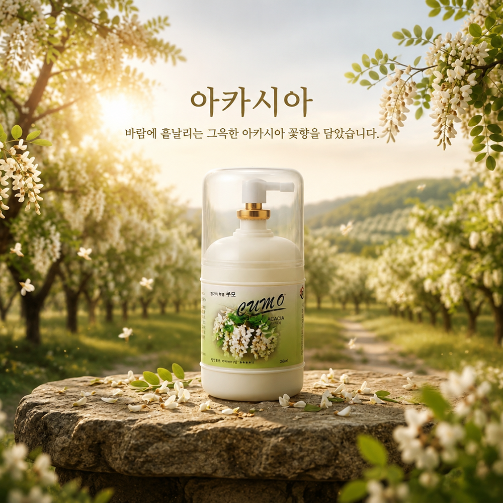 쿠모S 화장실 방향제 욕실 사무실 거실 실내 가정용 아카시아, 245ml, 1개 - 상품 이미지
