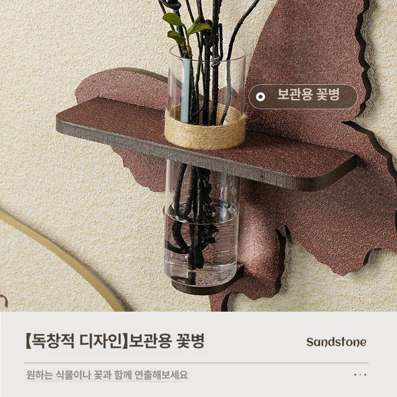 조명액자 화분 벽걸이 간접등 고급 식물 복도 감성 A-연륜 FZH01+FZH07 3단 40x80cm 20cm - 상세 이미지 4
