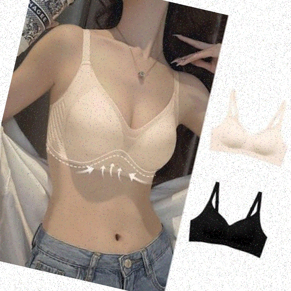 저중심편안한브래지어 브래지어 일상생활 여성용 가슴보정 모달소재 노와이어 - 상품 이미지