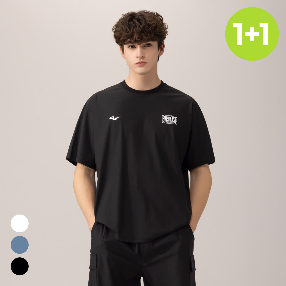 EVERLAST Korea 에버라스트 스트라이프 냉감 반팔 티셔츠