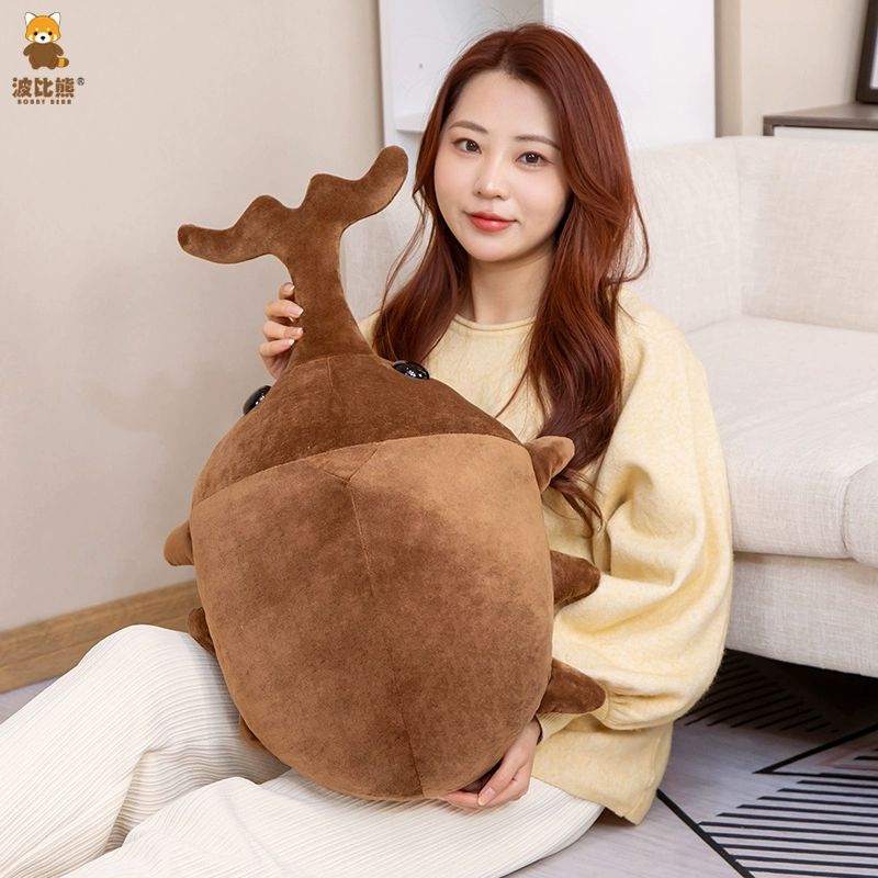 인형 대형 귀여운 장수풍뎅이 곤충 사슴벌레 애착 머스타드옐로우 비틀 소형 50cm - 상세 이미지 4