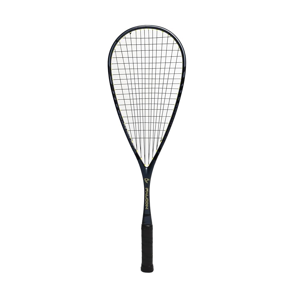 Black Knight Falcon 스쿼시 라켓 - 흑연 내구성, 125g 경량, 티어드롭 헤드 이상적 프레임으로 밸런스, 헤비 프레임, 전문 선수에게 - 상품 이미지