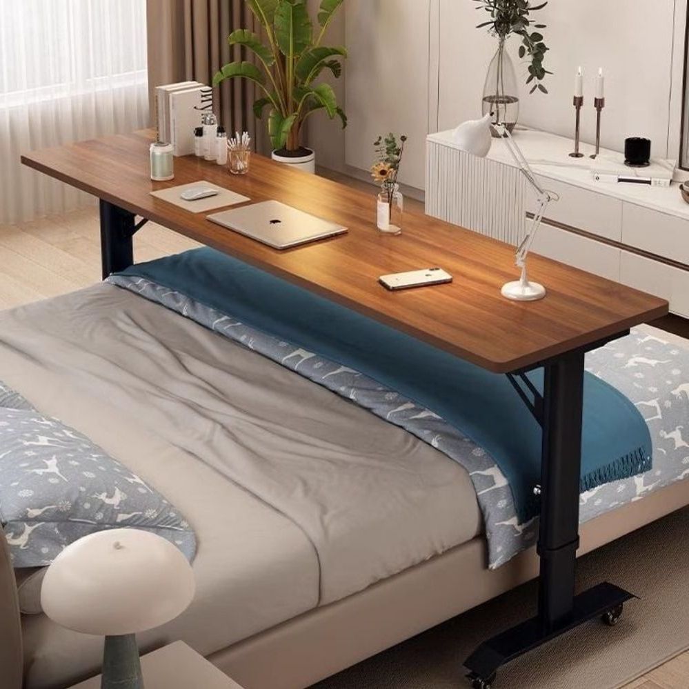 간이 보조책상 거실 협탁 높이조절 리프팅 노트북 쇼파 테이블 사이드 침대 이동식 원목 선반 - 상품 이미지