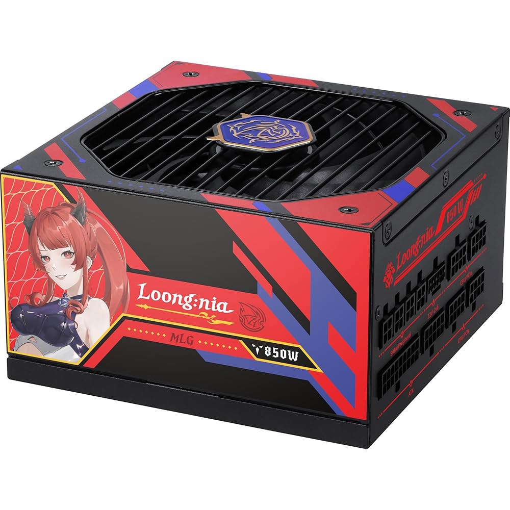 MSI A850GLS MLG 에디션, 완전 모듈식 컴팩트 게이밍 850W 전원 공급 장치, 80+ 골드, ATX 3.1 및 PCIe 5.1 준비, 네이티브 듀얼 컬러 12V-2x6 - 상품 이미지