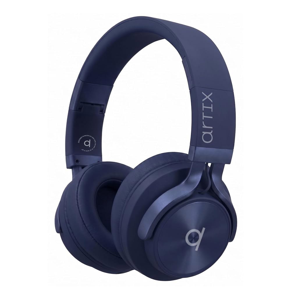 ARTIX CL750 무선 헤드폰 오버 이어, 40시간 재생 시간 및 3가지 EQ 음악 모드 블루투스 V6.0 마이크가 있는 헤드폰, 하이파이 스테레오 접이식 경량 헤드셋, 홈 - 상품 이미지