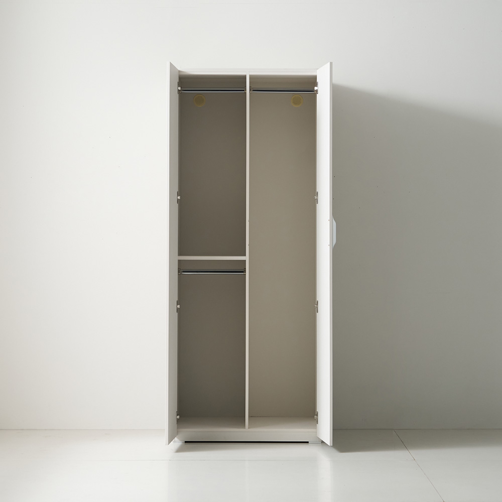 따숨 모듈 옷장 안방 드레스룸 키큰 이불장농 800x605x2000mm, 정리장형, 화이트 - 상세 이미지 2