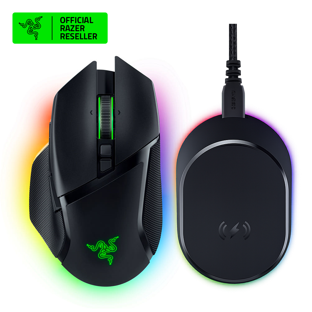 레이저코리아 Basilisk V3 Pro 35K 게이밍 마우스+충전독세트 블랙 - 상품 이미지