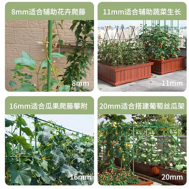 단호박 지지대 애플수박 식물 지주대 소형 네트 신상품 모자 8mm 60cm 10개 - 상세 이미지 5