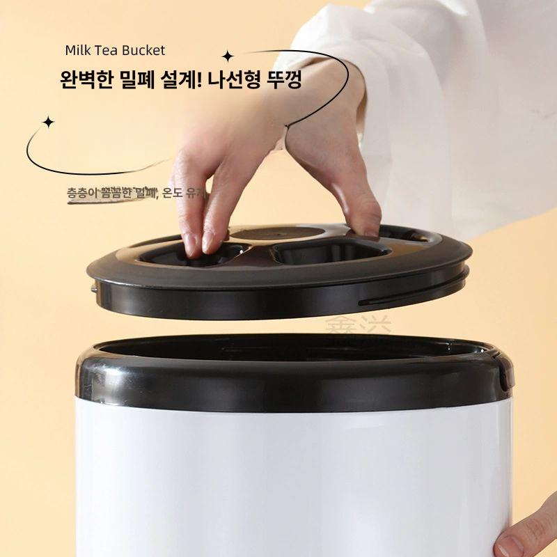보냉 물통 업소용 보온 카페 육수 워터저그 손잡이 국통 음료 보관 - 상세 이미지 3