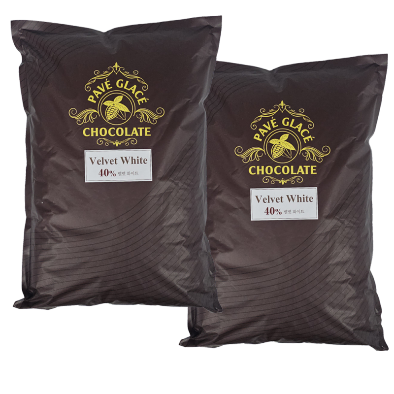커버춰 초콜릿 벨벳 40% 화이트, 10kg, 1개 - 상세 이미지 3