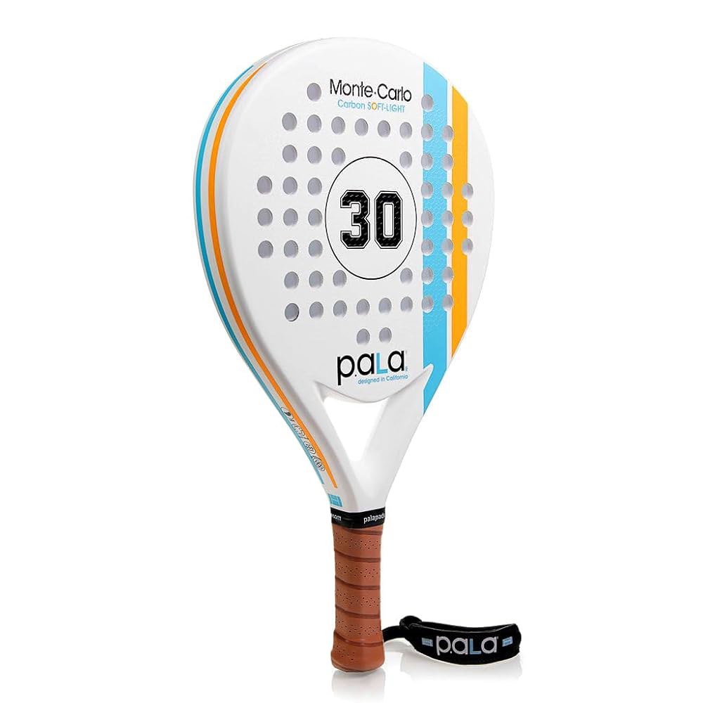 P.ala Montecarlo 360g 풀 파워 탄소 프레임, 스핀 섬유 3D 플렉스 라켓 영감을 경량 디자인 100 받은 - 레이싱에서 캘리포니아에서 코어, 패드 메모리 텍스처, - 상품 이미지