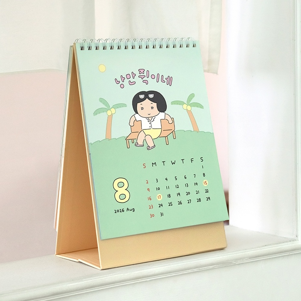 2027 년 탁상달력 26년 7월부터 27년 책상달력 18개월 캘린더 하반기 민트 이미지 8