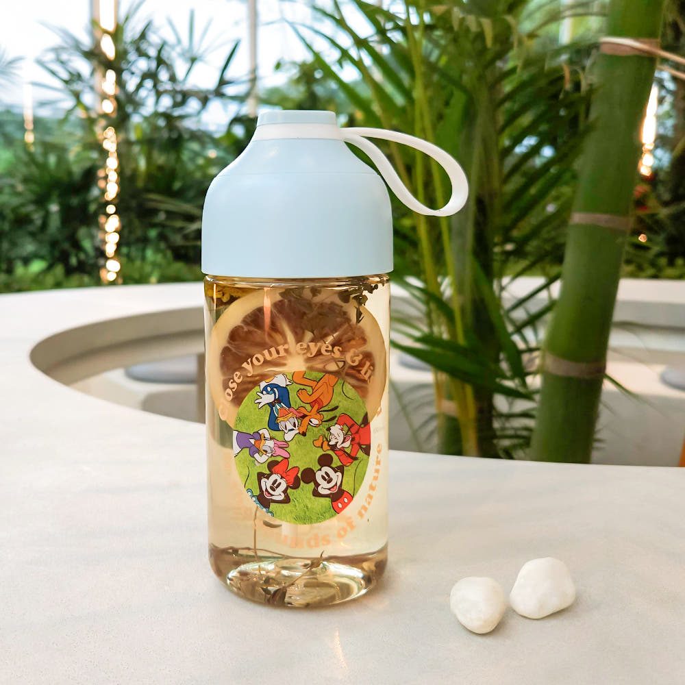 원터치 쉐이크 디즈니텀블러 휴대용 전동쉐이커 캐릭터 보틀 물통 380ml - 상품 이미지