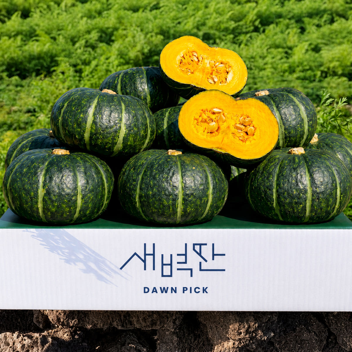 새벽딴 제주 보우짱 미니 단호박 밤호박 1.5kg 4.5kg
