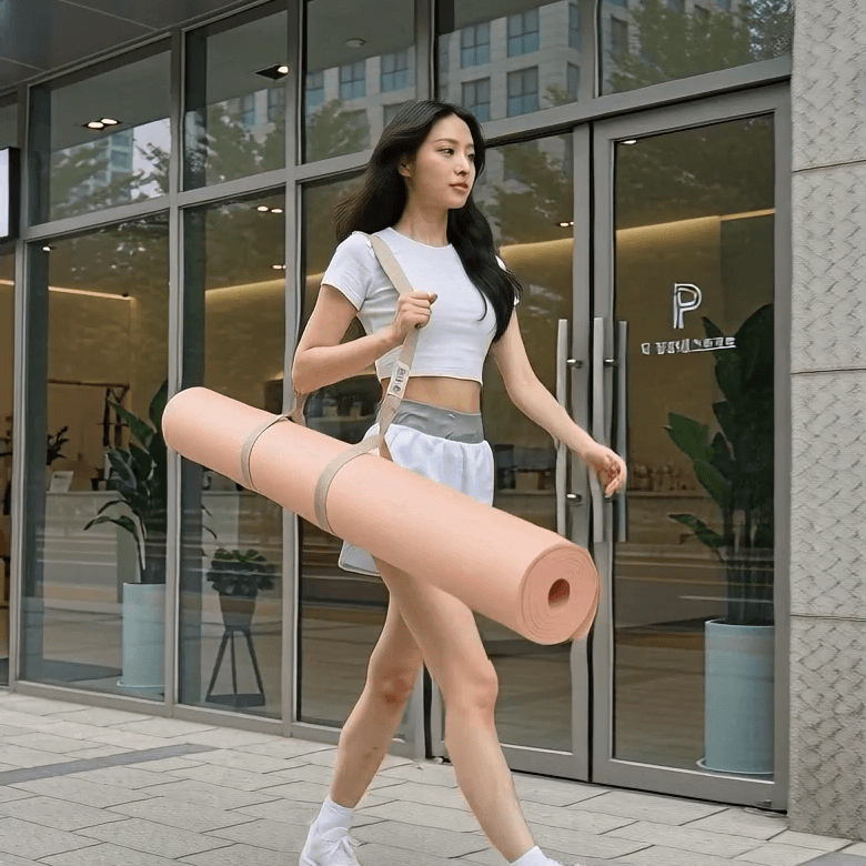 비핏 요가매트 층간소음방지 대형 자이언트 운동매트 홈트 TPE 10mm 자이언트 네추럴크림 상품 이미지