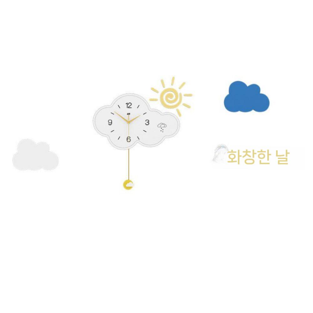 거실 무소음벽시계 벽걸이시계 선물 무타공 인테리어 사무실 집들이 대형 LED 디지털 전자 JT2256 37X37CM 조합 - 상세 이미지 2