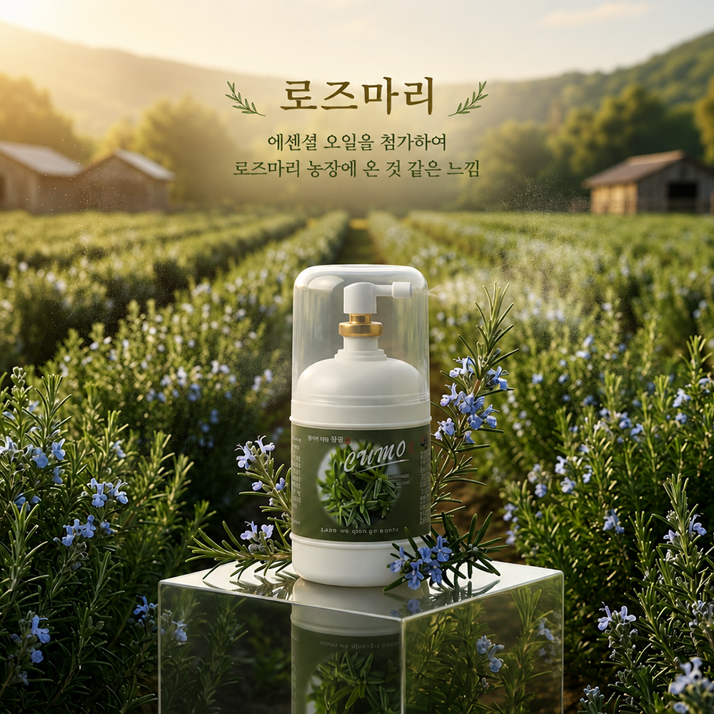쿠모S 화장실 방향제 욕실 사무실 거실 실내 가정용 로즈마리, 245ml, 1개 - 상품 이미지