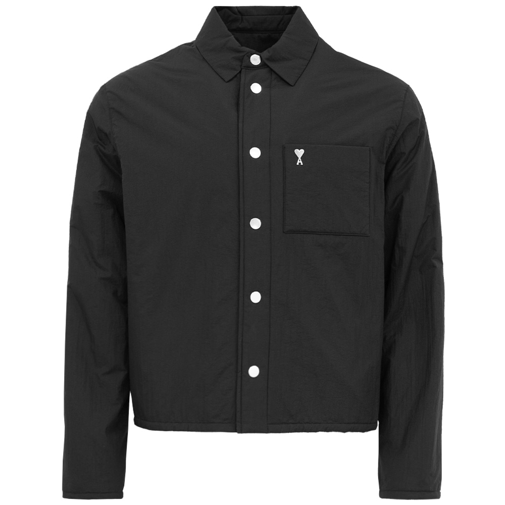 아미 하트 로고 패디드 오 셔츠 HJK238 PA0009 001 (2024 F/W) L,XL - 상품 이미지