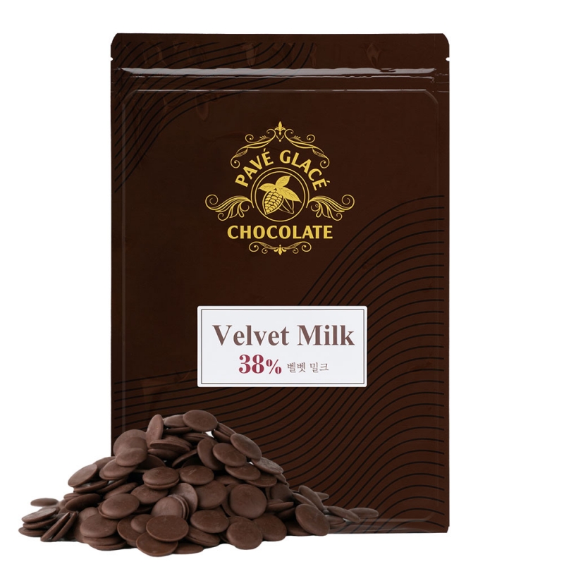 커버춰 초콜릿 벨벳 38% 밀크, 10kg, 1개 - 상품 이미지