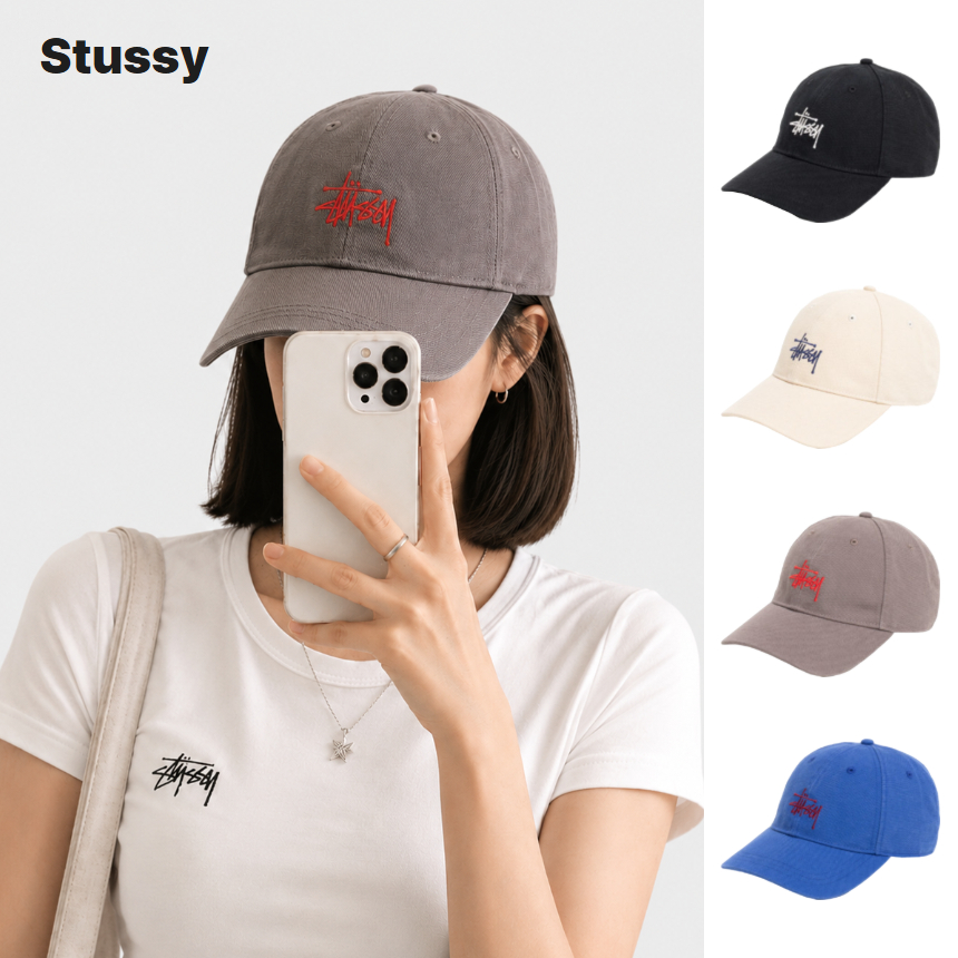 스투시 모자 로우 프로 캔버스 캡 데일리 스트릿 학생 직장인 커플 - 상품 이미지