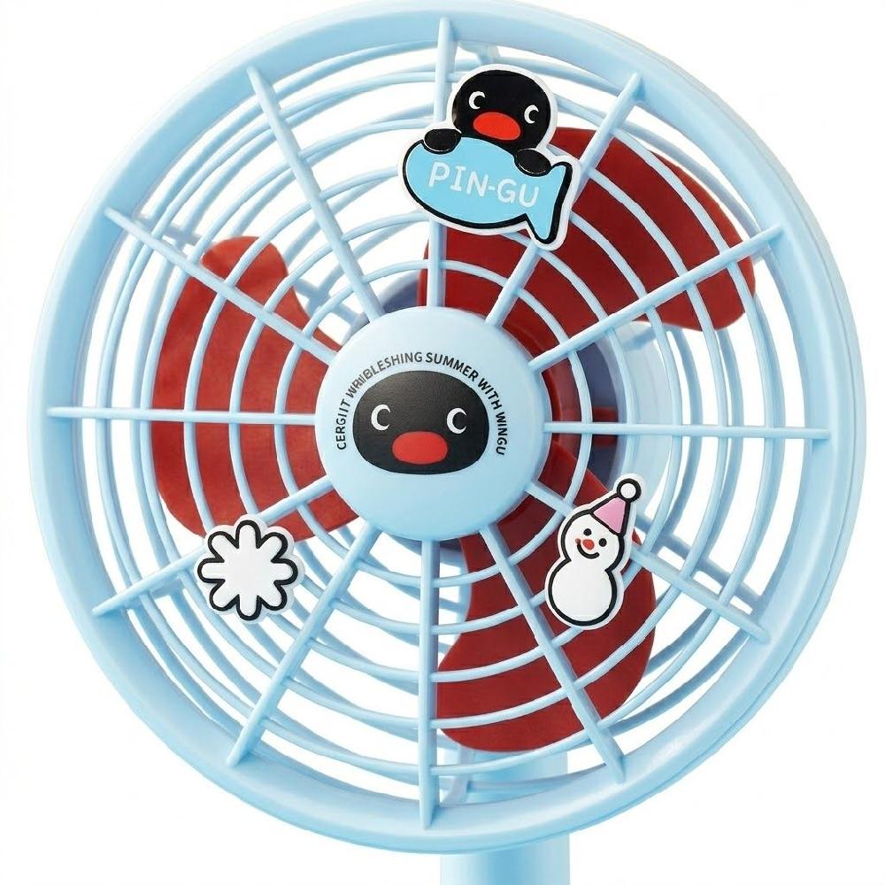 핑구 선풍기 탁상용 사무실 충전식 USB pingu 피규어 서큘레이터 이미지 6