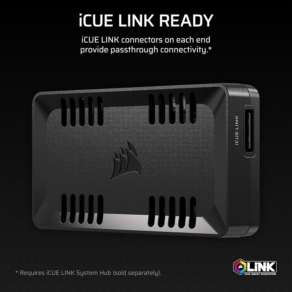 CORSAIR 커맨더 듀오 iCUE 링크 RGB 조명 및 PWM ARGB 팬 컨트롤러 u20AC u201C 컨트롤 12 데이지 체인 팬, 유연한 온도 센서 2개 포함 블랙 - 상세 이미지 3
