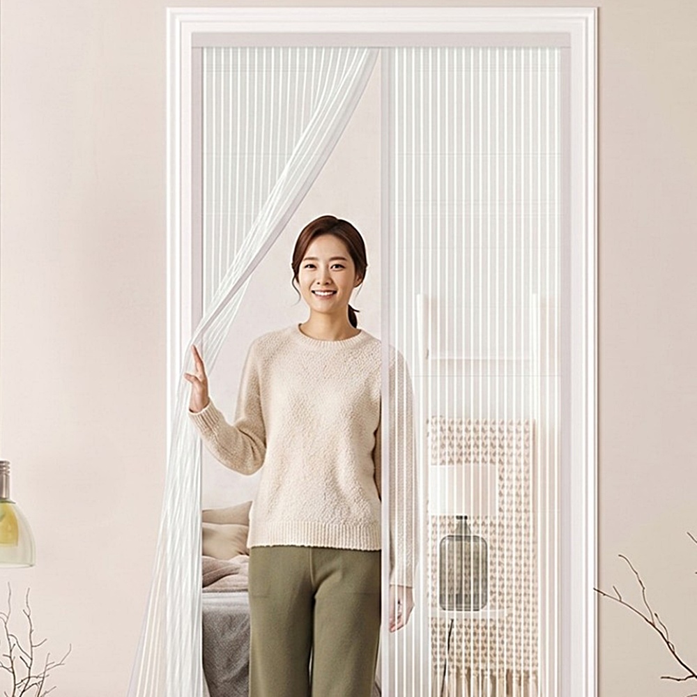 자석 방충망 현관 베란다 모기장 아파트 출입문 벨크로 창문 모기장 - 상품 이미지