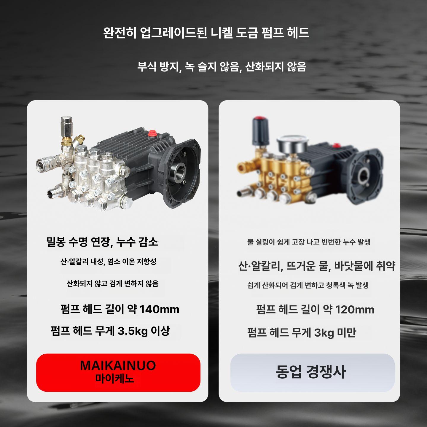 전기 고압 세척기 상업용 산업용 배관 가솔린 이중 실린더 70L 550mm - 상세 이미지 3
