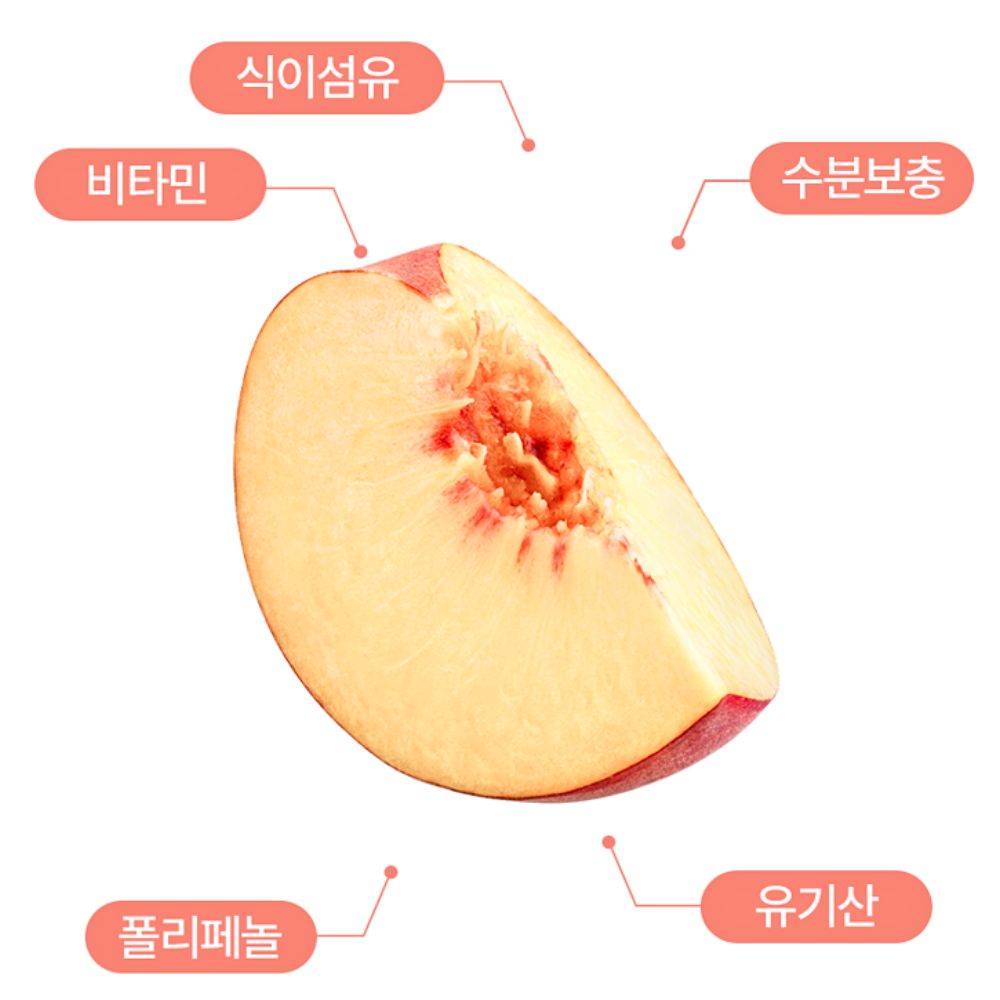 경북 말랑이 털복숭아 황도 백도 고당도 복숭아 대과 2kg (8과 내외) 이미지 7