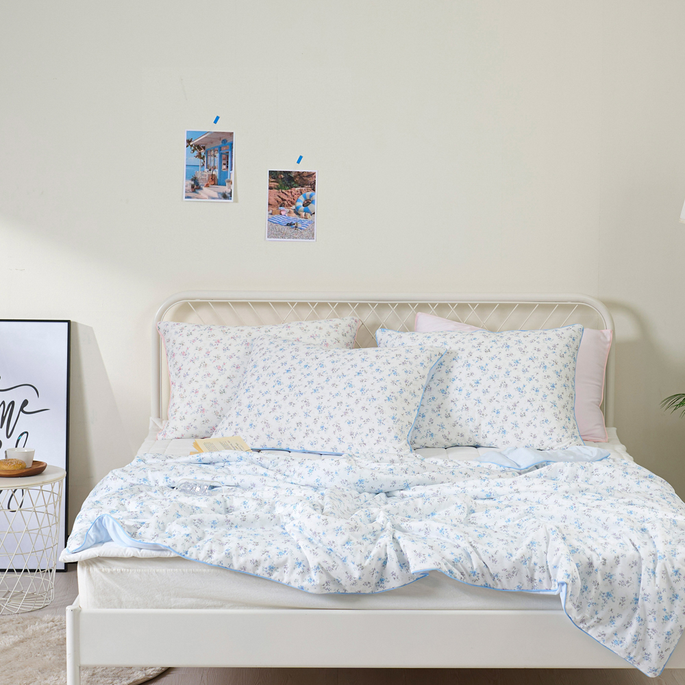 설렘하우스 엘리사 아이스냉감 침구 2color 시원한 여름이불 쿨링 소재 - 상품 이미지