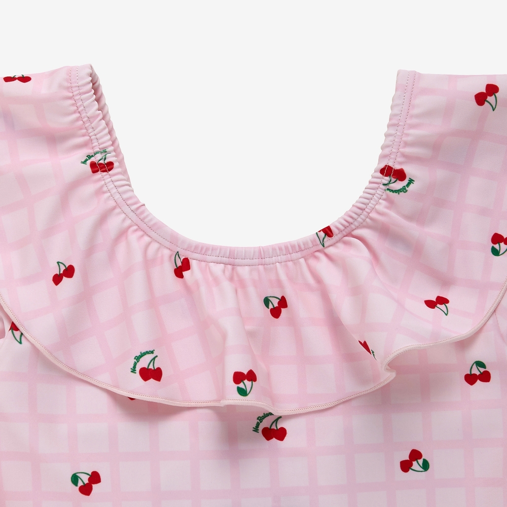 뉴발란스키즈 NBgC Cherry Blossom_패턴 원피스 래쉬가드 키즈 수영복 NK9RG3773G25 이미지 8