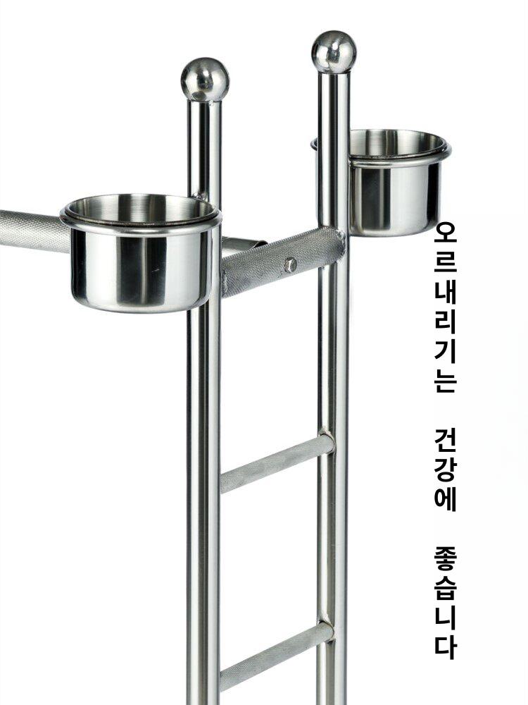 앵무새 조류 모이 장난감 놀이터 발톱갈이 부리갈이 횟대 세라믹 탁상용 - 상세 이미지 3