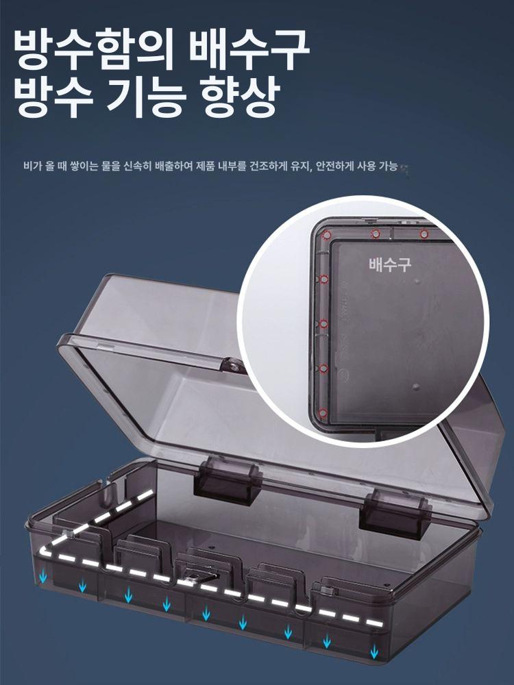 멀티탭 방수덮개 야외 콘센트커버 캠핑용 방수 케이스 엘레강트 화이트 1개 - 상세 이미지 4