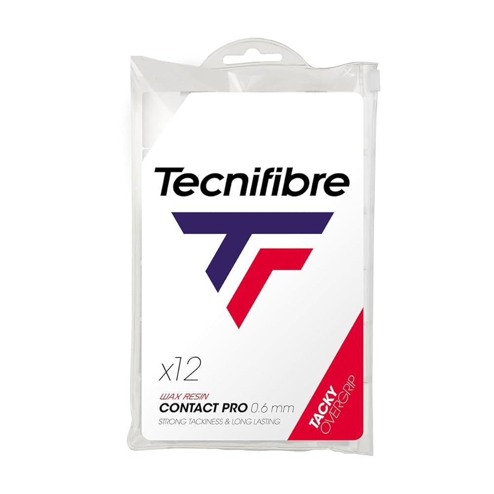 Tecnifibre Contact Pro 오버그립, 0.6mm / 12개 white - 상품 이미지
