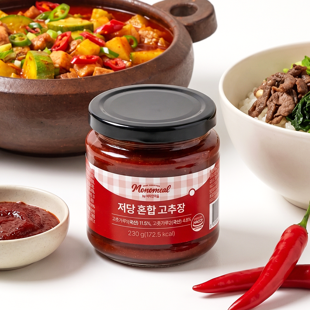 비타민마을 모노밀 저당 혼합 고추장 230g, 2개 - 상세 이미지 3