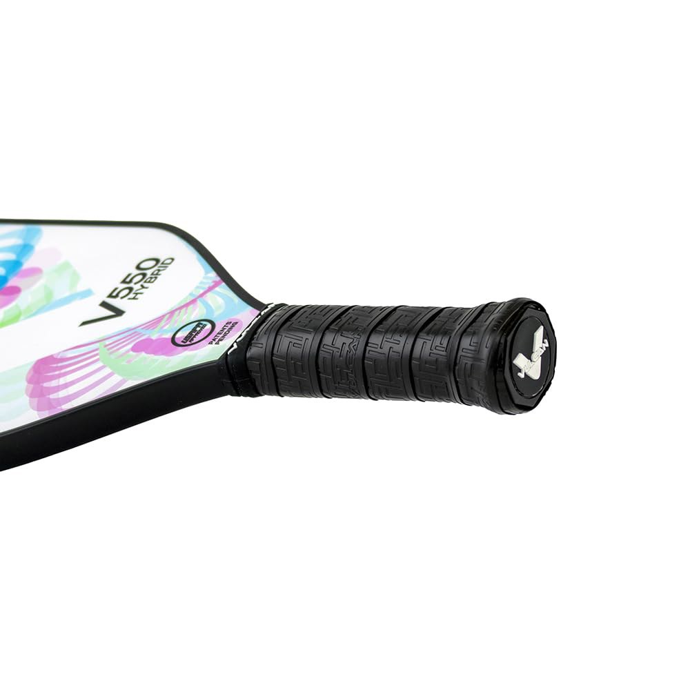 Vulcan V550 피클볼 패들 하이브리드 성능 섬유 승인 폴리프로필렌 코어 화이트 USAP 표면 엔트로피 - 탄소 1 Black 13mm - 상세 이미지 3