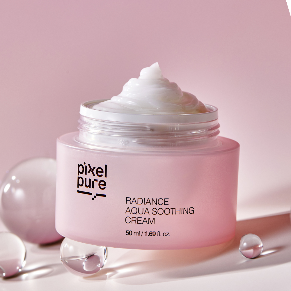픽셀퓨어 래디언스 아쿠아 수딩 크림 젤크림 속건조 끈적임없는 50ml, 1개 - 상품 이미지