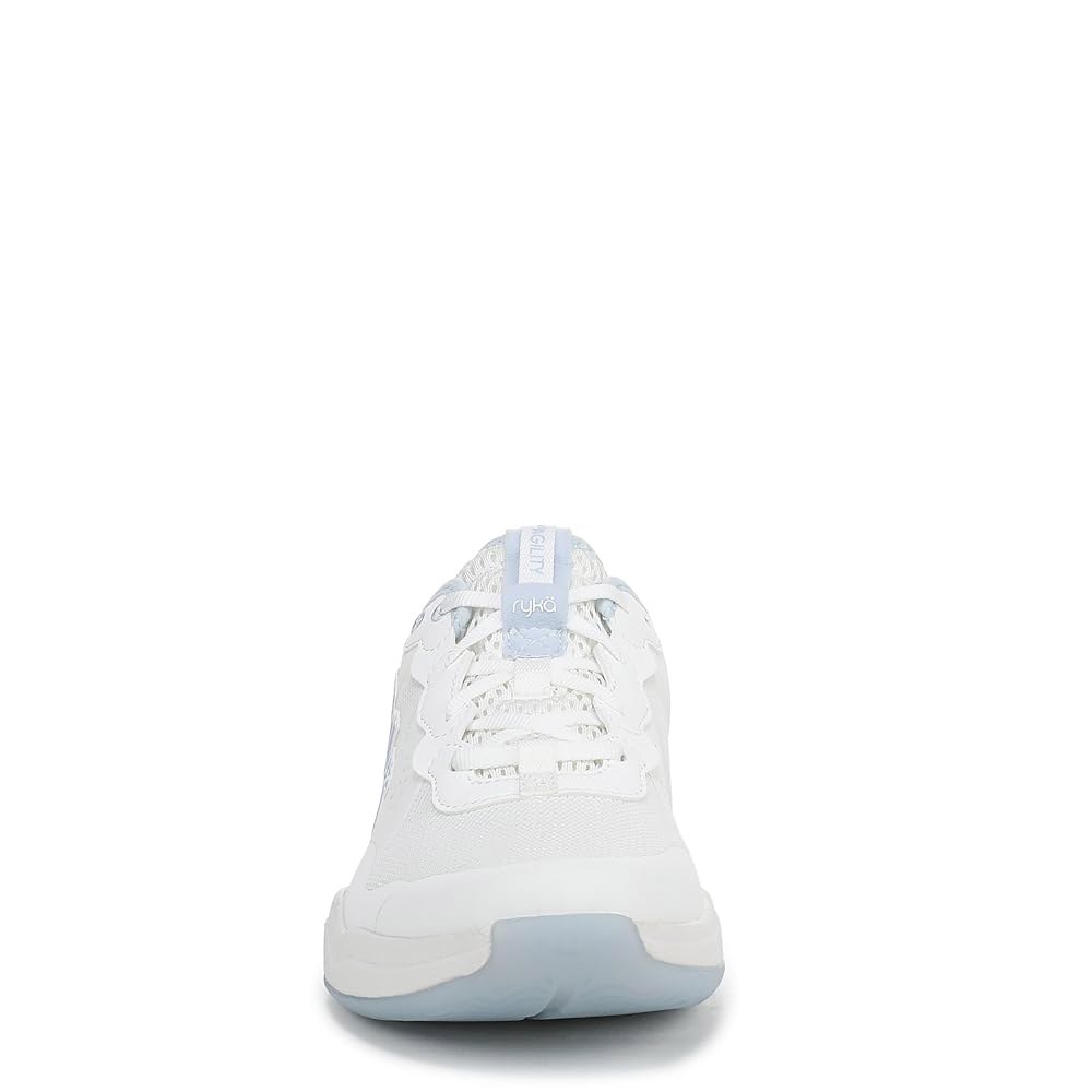 Ryka 여성용 Court Agility 스니커즈, 화이트/스카이라이드 블루, 와이드 White/Ocean Green 5 - 상세 이미지 2