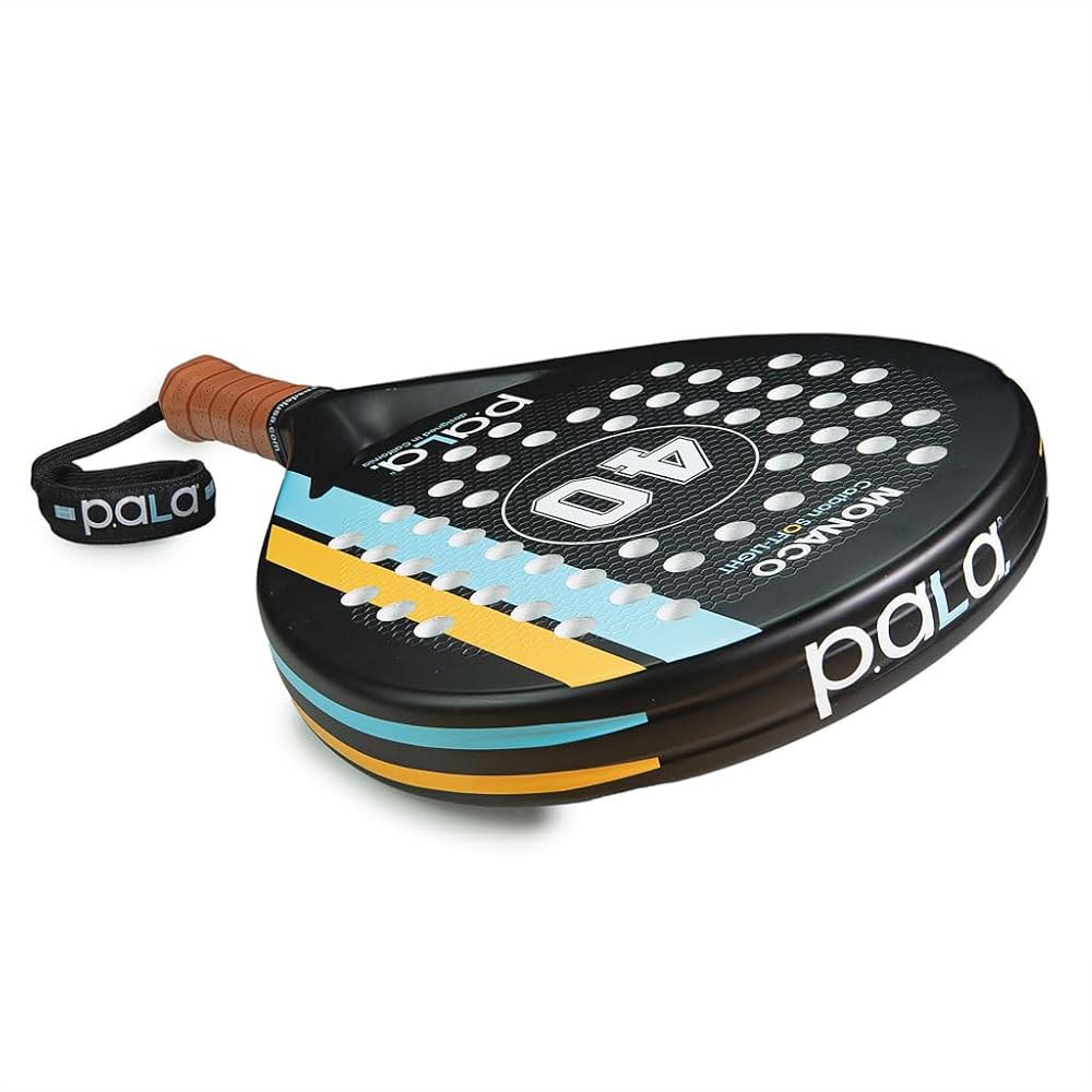 P.ala Padel 라켓 세트 가방 포함 10.2cm(4인치) 섬유 중급 탄소 - 0.9kg(2파운드), 키트 초보자부터 경량 그립, 패드 완벽한 라켓, 위한 플레이어를 스타터 - 상세 이미지 2