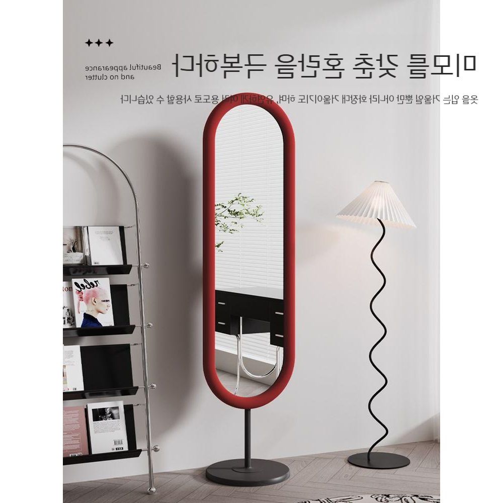행거 대형 전신거울 피팅룸 아치형 스탠드형 인테리어 미러 비정형 벽걸이형 이동식 현관 원목 150x40 문라이트 그레이 다른 아니요 - 상품 이미지