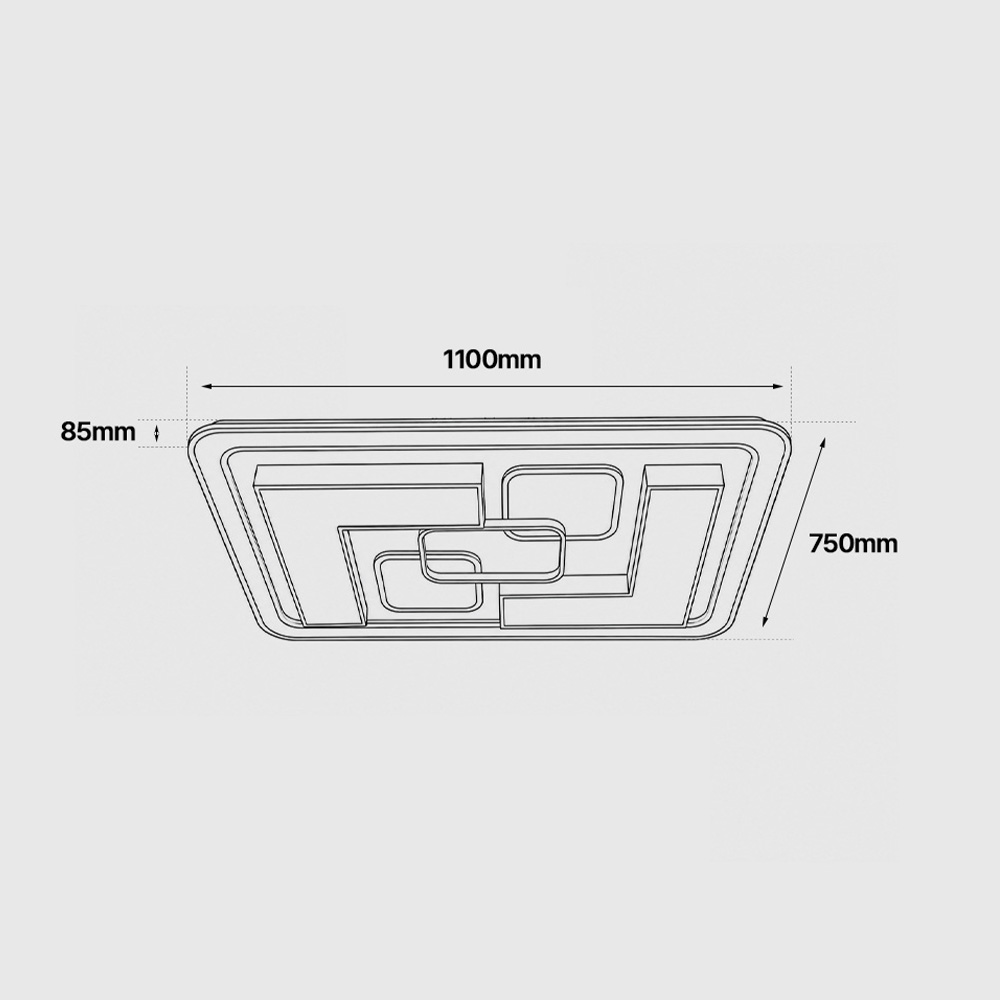 LED거실등 천장조명 LED 코모스 거실등 190W - 상세 이미지 5