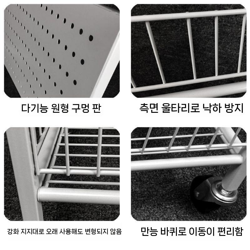 편의점 거치대 기타선반진열대 조립식 철제선반 아크릴 스탠드 간식대 경량랙 약국 앵글 받침대 블랙 50 x 27 x 85 작은 크기 - 상세 이미지 3