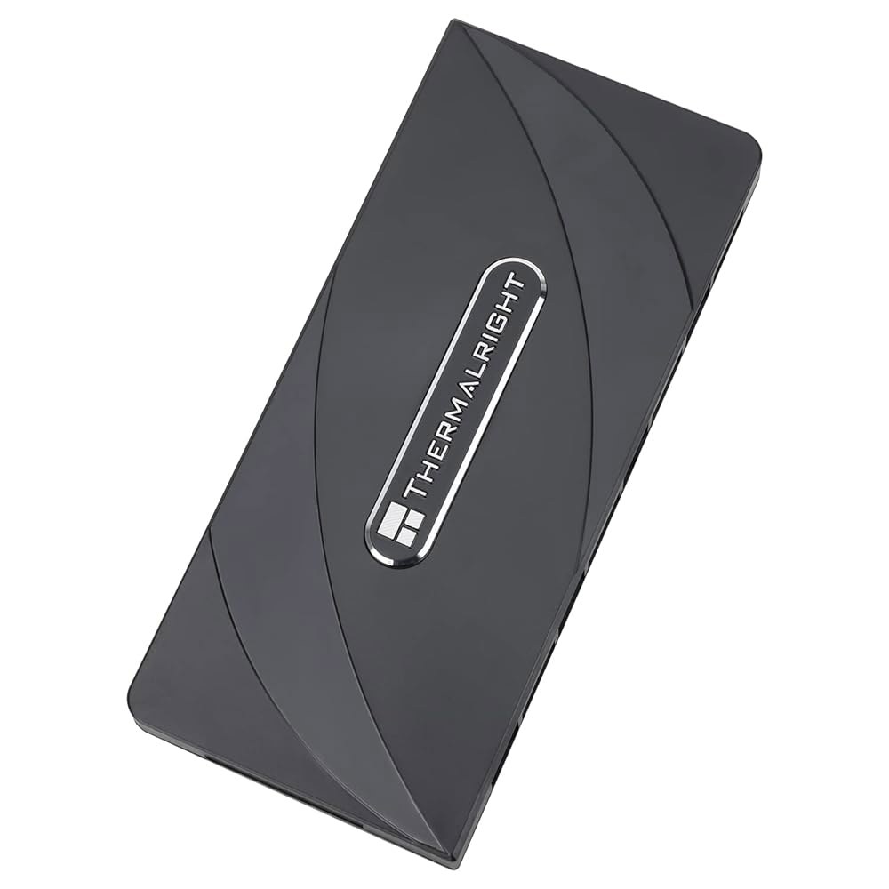 Thermalright ARGB 팬 허브 컨트롤러 지원 8개의 그룹, 8포트 4핀 PC 컨트롤러, 5V-3핀 허브, 강력한 페이스트+자기 흡입, SATA 전원 코드(12V RGB는 - 상품 이미지