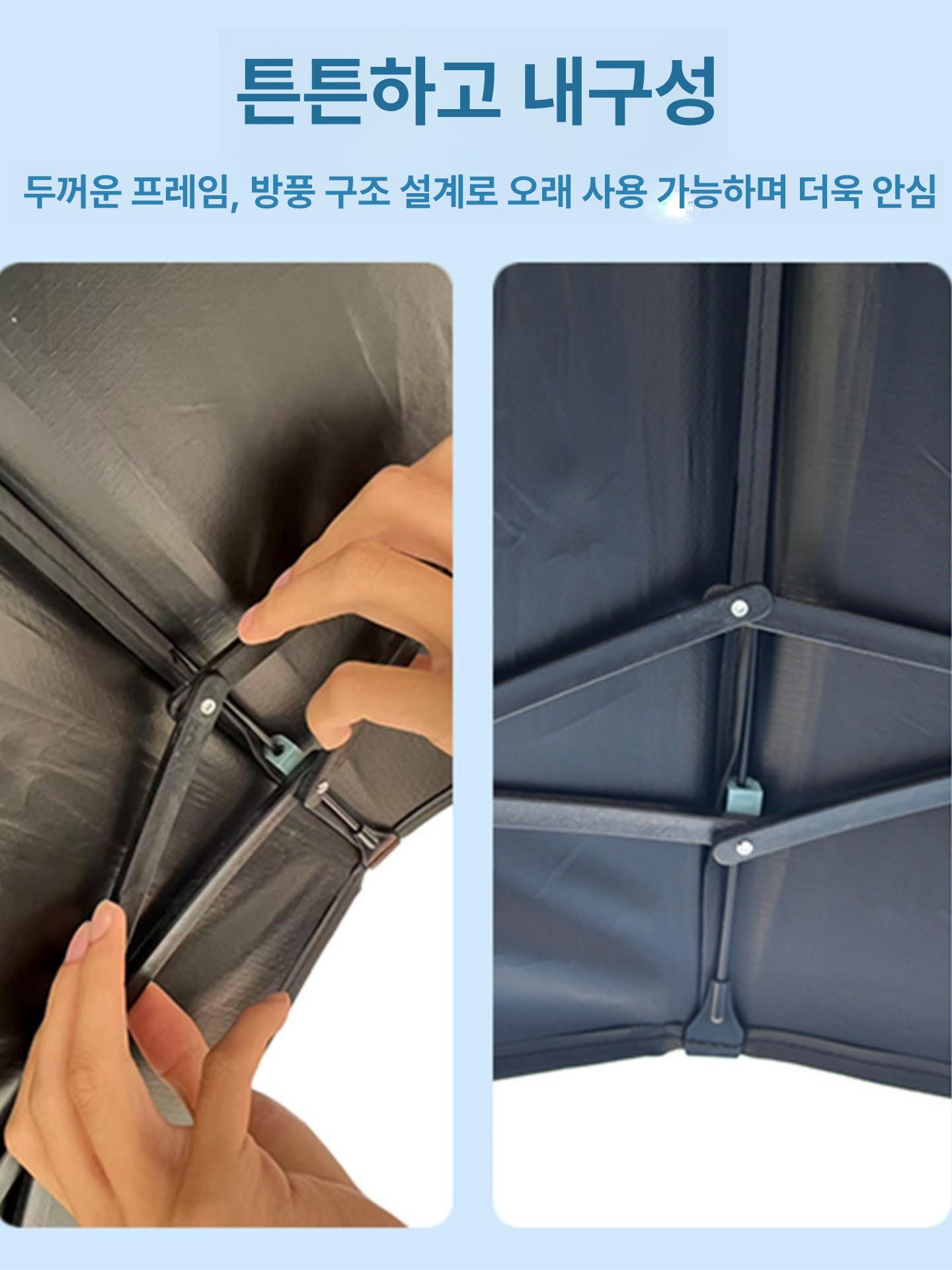 스쿠터 캐노피 경량 투명 차양막 윈드스크린 방풍 바이크 바람막이 가림막 레인커버 - 상세 이미지 5