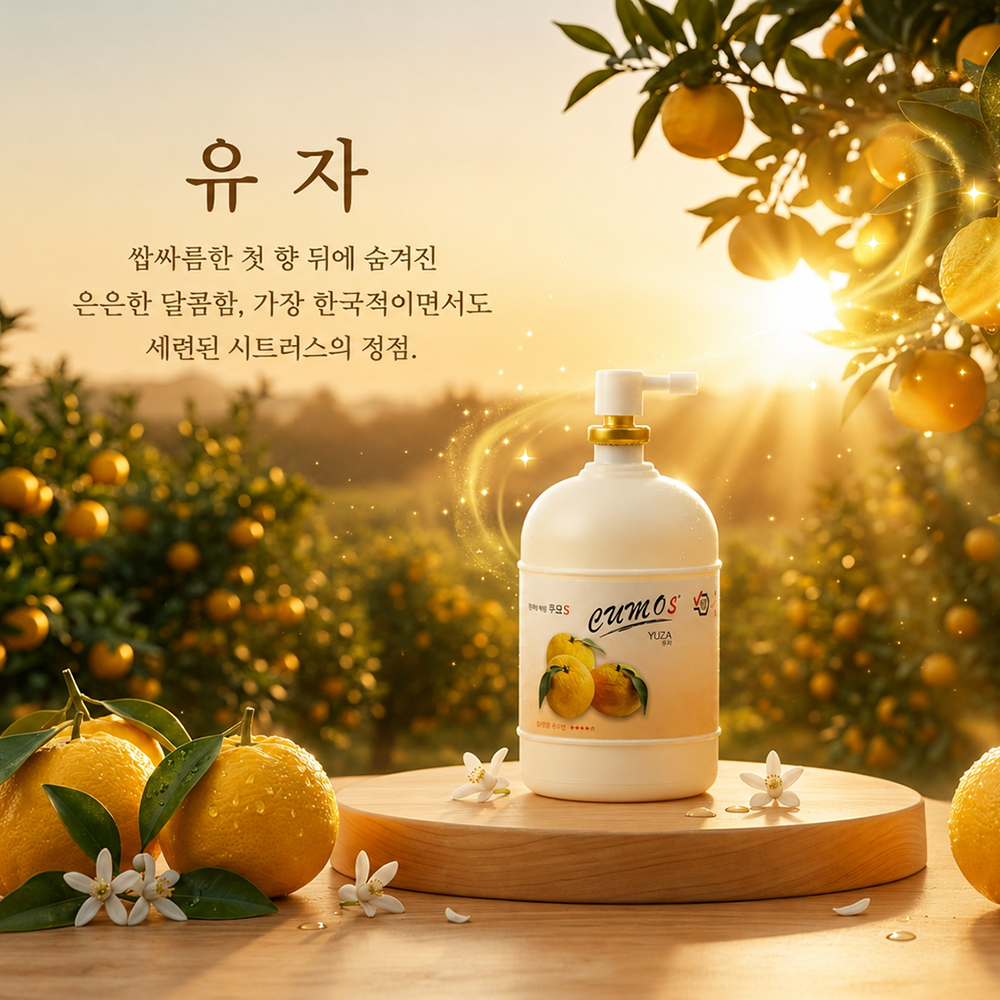 쿠모S 화장실 방향제 욕실 사무실 거실 실내 가정용 유자, 245ml, 1개 - 상품 이미지