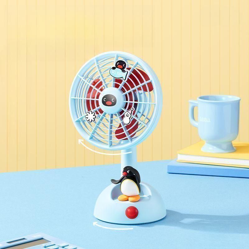 핑구 선풍기 탁상용 사무실 충전식 USB pingu 피규어 서큘레이터 - 상세 이미지 5