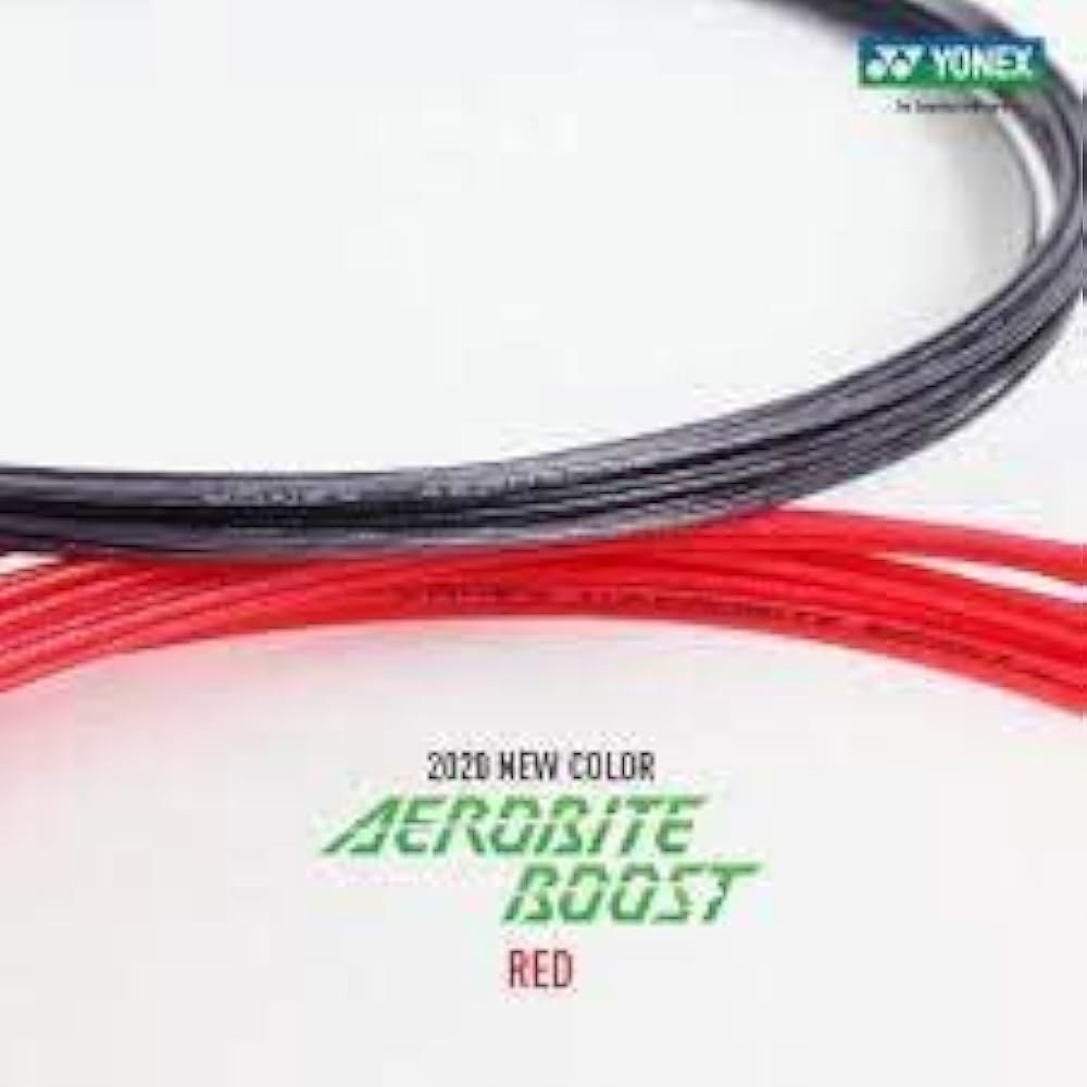 YONEX AEROBITE 부스트 배드민턴 스트링 - (1050) 그레이/레드 - 상세 이미지 3
