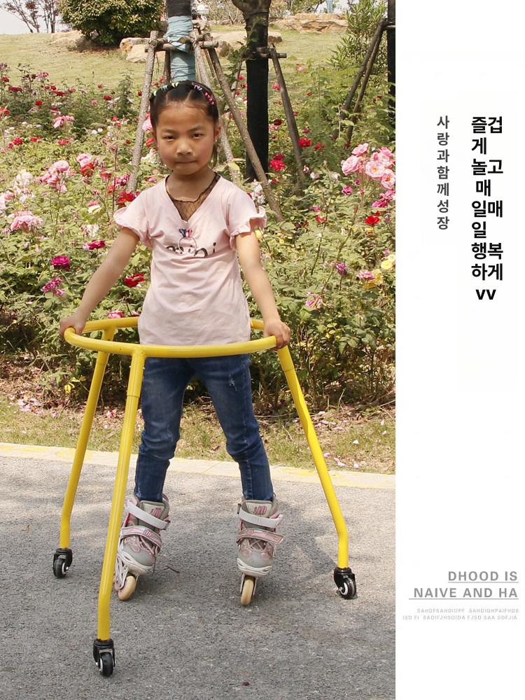 인라인스케이트 보조기 연습 보행기 일반형 소형 훈련 블루 소형 저소음 - 상세 이미지 2